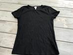 H&M Zwart geribbeld L T-shirt als nieuw, Kleding | Dames, T-shirts, H&M, Verzenden, Zwart, Maat 42/44 (L)
