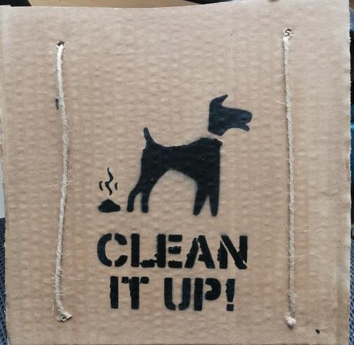 Banksy Street Art Dismaland "" Clean it Up ""  23 x 26 cm, Antiek en Kunst, Kunst | Schilderijen | Modern, Verzenden