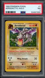Aerodactyl Holo PSA 7 - 1/62 - Fossil 1999, Hobby en Vrije tijd, Verzamelkaartspellen | Pokémon, Verzenden, Zo goed als nieuw