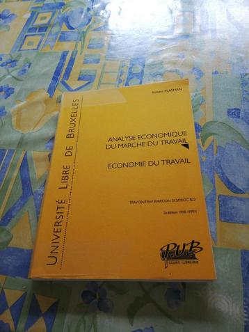 Robert Plasma. Analyse économique du marché du travail.  beschikbaar voor biedingen