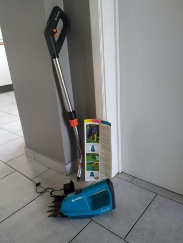 GARDENA grastrimmer met telescopische steel en accu