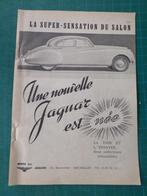 Jaguar automobile - publicité papier - 1951, Collections, Marques & Objets publicitaires, Enlèvement ou Envoi, Utilisé, Autres types