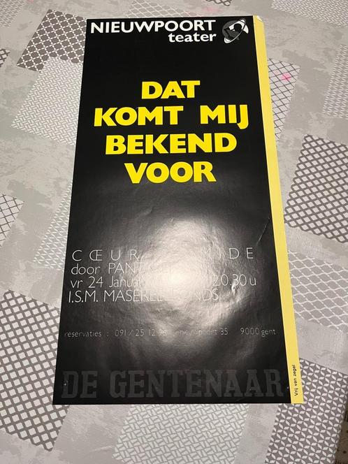 Vintage Posters Nieuwpoort Teater: dat komt mij bekend voor, Verzamelen, Posters, Gebruikt, Reclame, Deurposter of groter, Rechthoekig Staand