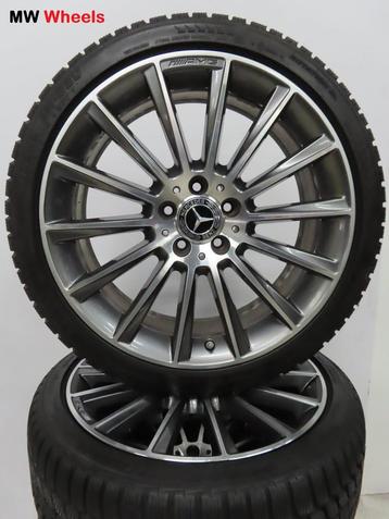 Orig. Mercedes 19 inch AMG velgen C klasse W205 winterbanden beschikbaar voor biedingen