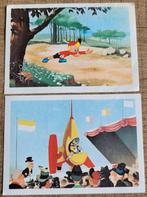 Pinocchio in de ruimte: 2 oude prentjes (Jacques Chocolade), Verzamelen, Foto's en Prenten, 1960 tot 1980, Gebruikt, Ophalen of Verzenden
