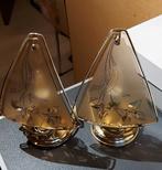 2 nachtlampjes, Huis en Inrichting, Lampen | Tafellampen, Ophalen, Glas