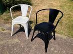 Tolix vintage metalen terrasstoelen in prima staat, Ophalen