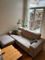 Zetel met poef, Huis en Inrichting, Zetels | Zetels, Ophalen, Driepersoons, 75 tot 100 cm, Zo goed als nieuw
