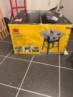 TOPCRAFT TTCS-1500/2011BE Tafelzaag – Nieuw in doos, Doe-het-zelf en Bouw, Werkbanken, Ophalen, Zo goed als nieuw, 70 tot 120 cm