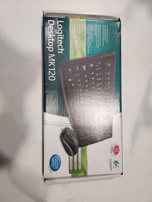 Logitech Desktop MK120, Informatique & Logiciels, Claviers, Comme neuf, Qwerty, Filaire, Enlèvement ou Envoi