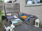 Tuinmeubelset, Ophalen, 4 zitplaatsen, Bijzettafel, Zo goed als nieuw