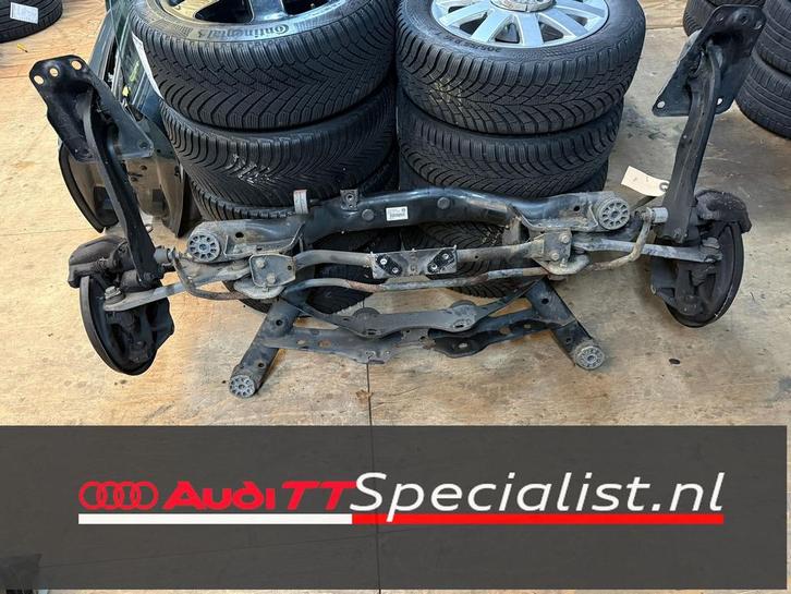 Achteras compleet Audi TT MK2 3.2 V6 Quattro, Auto-onderdelen, Ophanging en Onderstel, Audi, Gebruikt, Herkomst onderdeel bekend