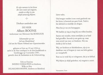 DP Albert Boone Lid van Broederband beschikbaar voor biedingen