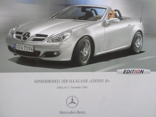 Mercedes SLK R171 Edition10 2006 Brochure, Boeken, Auto's | Folders en Tijdschriften, Mercedes, Verzenden