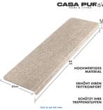 casa pura Set van 7 trapmatten van textielvezel Beige, Huis en Inrichting, Stoffering | Vloerbedekking, Ophalen of Verzenden, Nieuw