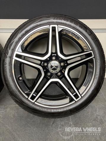 18” orig Mercedes A W177 AMG Night edition velgen + banden   beschikbaar voor biedingen