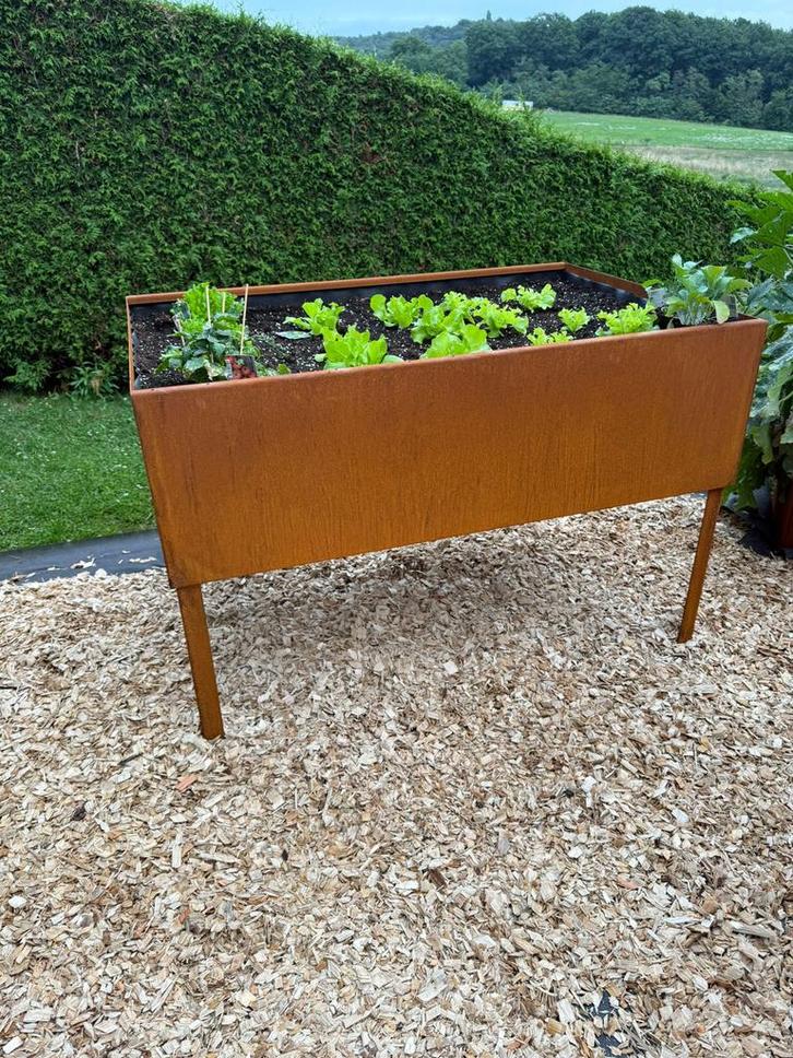 Bac en corten, Jardin & Terrasse, Bacs à fleurs & Jardinières, Comme neuf, Intérieur, Enlèvement