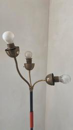 Oude vintage staande lamp goud, Ophalen of Verzenden