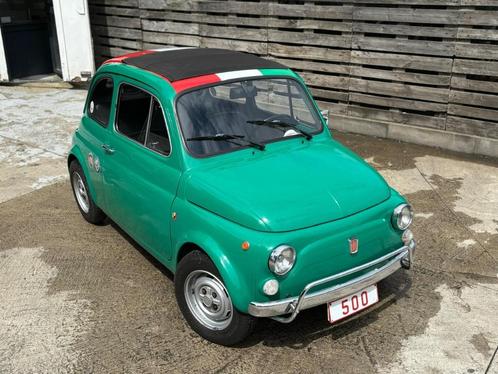 Fiat 500 0.5i Ancestor Rijdt alle afstanden, Auto's, Fiat, Particulier, Te koop, Lederen bekleding, Lichtmetalen velgen, Open dak
