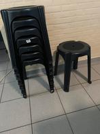 Krukje kunststof plastiek zwart 8 stuks, Tuin en Terras, Tuinstoelen, Ophalen, Zo goed als nieuw, Kunststof