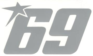 Nicky Hayden 69 MotoGP sticker #4 beschikbaar voor biedingen