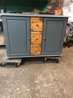 Bahut en pin relooké., Maison & Meubles, Enlèvement, Comme neuf, Pin