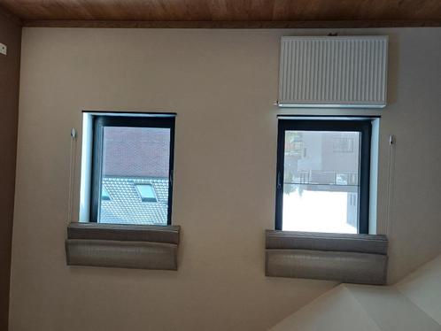 Gordijnen, optreksysteem, taupe, 3 stuks, B 105cm, H 155cm, Huis en Inrichting, Stoffering | Gordijnen en Lamellen, Nieuw, 150 tot 200 cm
