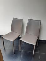 Set van 8 stoelen - bruin/grijs - 110 cm hoog, Vijf, Zes of meer stoelen, Gebruikt, Bruin, Ophalen
