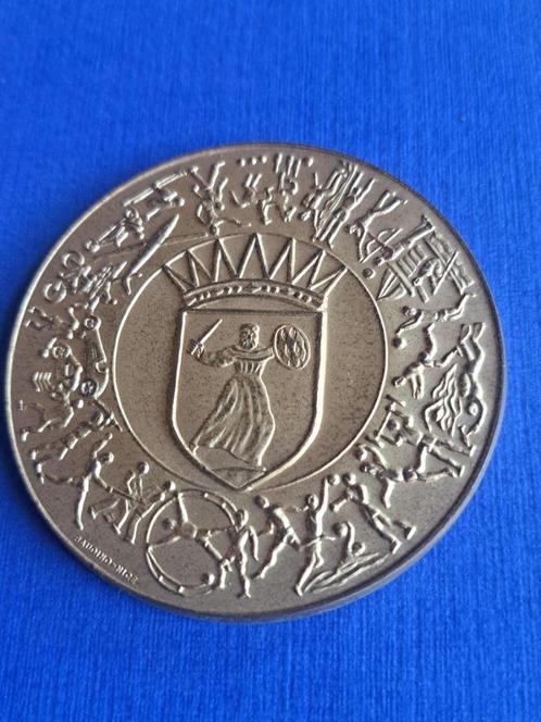 1996 Monaco medaille bobslee Nederland in brons, Postzegels en Munten, Penningen en Medailles, Brons, Verzenden