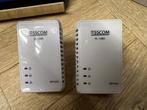 Twee Esscom PL-1085 powerline adapters, Utilisé, Enlèvement ou Envoi