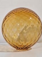 Murano amber glas bol uit empoli , voor staan of hanglamp, Ophalen of Verzenden