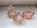 Art Deco glazen boudoirset, Ophalen