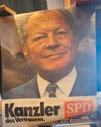 Historische originele poster Willy Brandt uit de 70´'s, Enlèvement ou Envoi, Rectangulaire vertical, A1 jusqu'à A3, Comme neuf