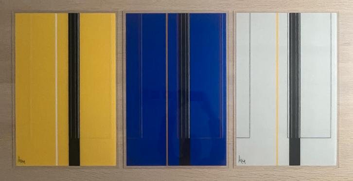 Luc Peire - Triptiek - COMPLEET - 1968, Antiek en Kunst, Kunst | Litho's en Zeefdrukken, Ophalen of Verzenden