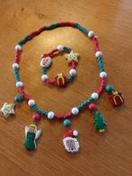 Kerst/ armband en ketting/kind/hout, Diversen, Ophalen of Verzenden