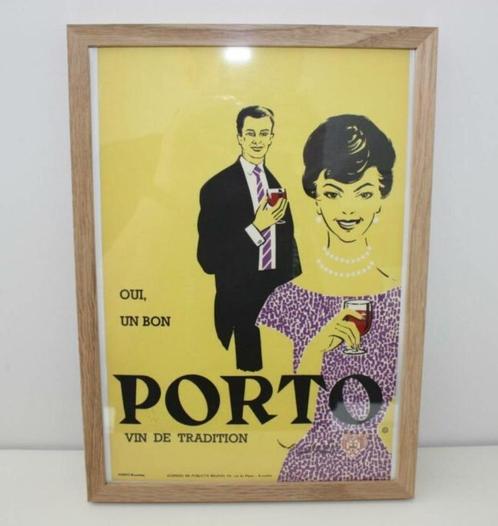 Affichette Porto van Brussels huis Marci 29cmx 19cm, Antiek en Kunst, Kunst | Litho's en Zeefdrukken, Ophalen of Verzenden