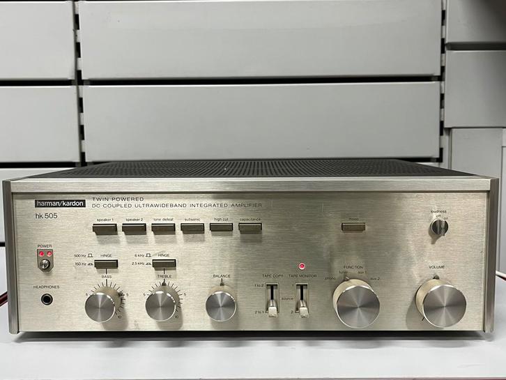 Harman Kardon HK505 versterker, Audio, Tv en Foto, Versterkers en Ontvangers, Gebruikt, Stereo, 60 tot 120 watt, Overige merken