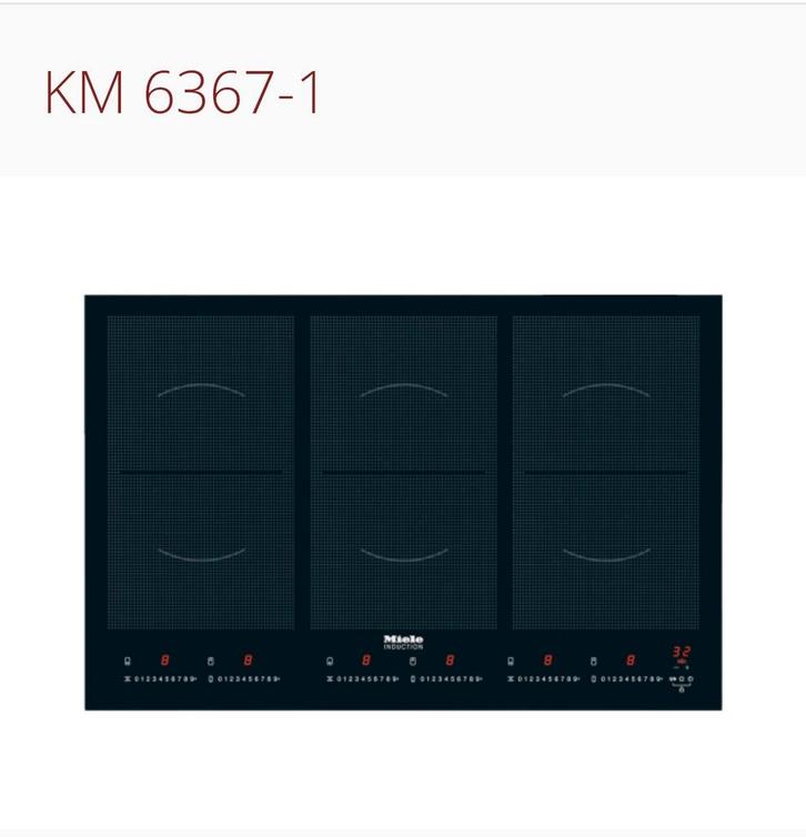 MIELE 80cm inductiekookplaat NIEUW VERPAKT, Elektronische apparatuur, Kookplaten, Nieuw, Inbouw, Inductie, 5 kookzones of meer