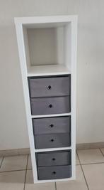 Kallax kast ikea + manden met schuiven, Ophalen, Gebruikt
