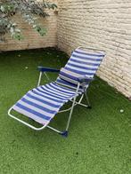 loungestoel in de tuin, Tuin en Terras, Ligbedden, Ophalen, Gebruikt, Plastic, Verstelbaar