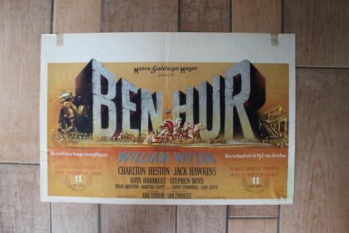 filmaffiche Ben Hur 1959 Charlton Heston filmposter, Verzamelen, Posters, Zo goed als nieuw, Film en Tv, A1 t/m A3, Rechthoekig Liggend