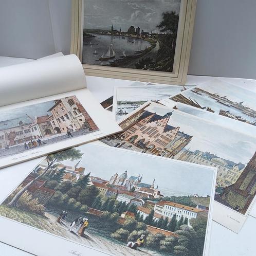 36 reproducties van 19e eeuwse staalgravures., Antiek en Kunst, Kunst | Etsen en Gravures, Ophalen of Verzenden