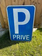 Panneau en métal “P PRIVÉ”, Doe-het-zelf en Bouw, Platen en Panelen, Ophalen, Zo goed als nieuw