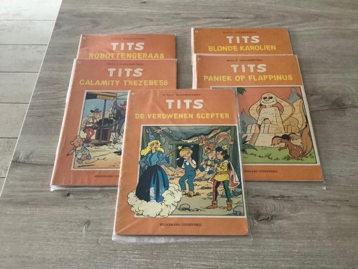 Tits verschillende strips (1979-1985), Boeken, Stripverhalen, Gelezen, Meerdere stripboeken, Ophalen of Verzenden