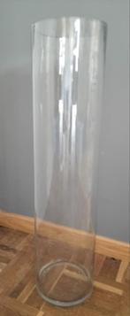 Rechte grote glazen vaas, Huis en Inrichting, Woonaccessoires | Vazen, Ophalen, Glas