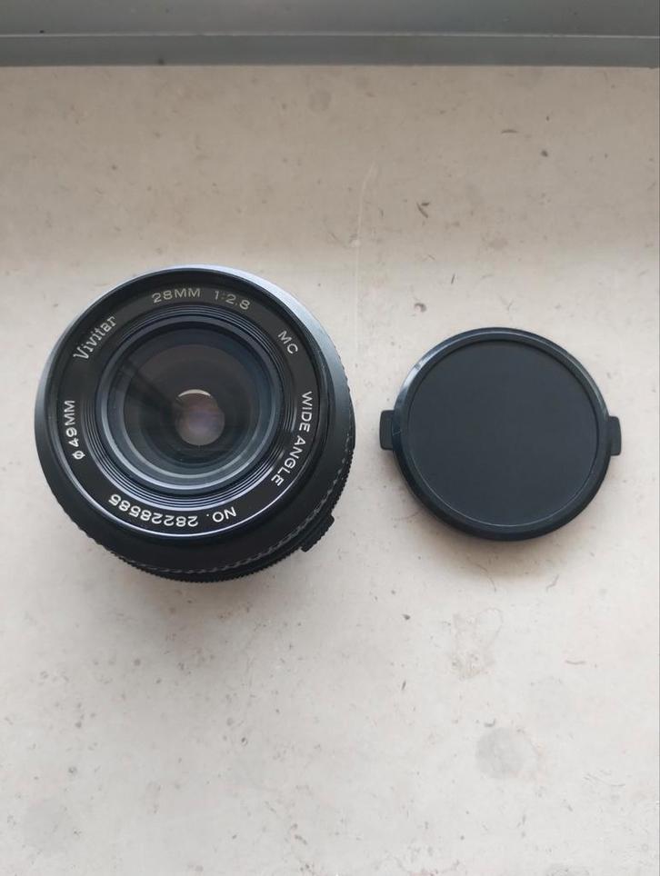Vivitar 28mm 2.8 wide angle (voor Olympus OM camera's), Audio, Tv en Foto, Foto | Lenzen en Objectieven, Ophalen of Verzenden