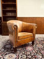Vintage Schaapslederen Fauteuil, Ophalen of Verzenden