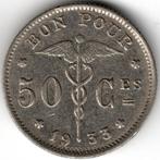 Belgique : 50 Centimes 1933 French Morin 421 Ref 16392, Enlèvement ou Envoi, Métal, Monnaie en vrac