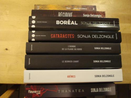 8 livres de Sonja Delzongle, Boeken, Thrillers, Ophalen of Verzenden