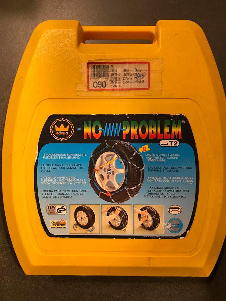 Sneeuwkettingen König No-Problem T2 maat 090 NIEUW!!, Auto diversen, Sneeuwkettingen, Nieuw, Ophalen